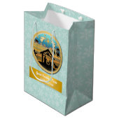 クリスマス出生ベビーイエスインマンガーシーン ミディアムペーパーバッグ (正面アングル)