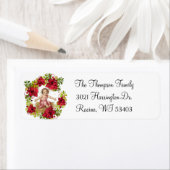 クリスマス出生ベビーイエスリース ラベル (インサイチュ)