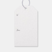 クリスマス出生ベビーイエス ギフトタグ (裏面)