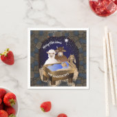 クリスマス出生ベビーイエス スタンダードカクテルナプキン (インサイチュ)