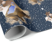 クリスマス出生ベビーイエス ラッピングペーパー (ロールコーナー)