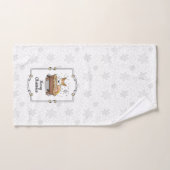 クリスマス出生ペンブロークウェルシュコーギー（赤1）おもしろい バスタオルセット (ハンドタオル)