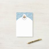 クリスマス出生ペンブロークウェルシュコーギー(赤1)おもしろい ポストイット (デスク上)