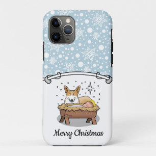 クリスマス出生ペンブロークウェルシュコーギー(赤1)おもしろい iPhone 11 PROケース