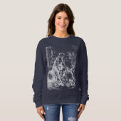 クリスマス出生マドンナ&チャイルドヴァージンメアリー スウェットシャツ (正面フル)