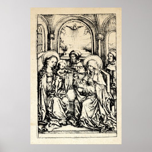 クリスマス出生マドンナ&チャイルドヴァージンメアリー ポスター (正面)