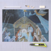 クリスマス出生マネジャーデコパージュ 薄葉紙 (クラフト)