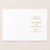 クリスマス出生マネージャーファミリー名 箔カード (内部)