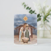 クリスマス出生マンガースターウォーターカラー シーズンポストカード (スタンド正面)