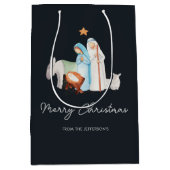 クリスマス出生マンガー抱き枕 ミディアムペーパーバッグ (正面)