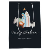 クリスマス出生マンガー抱き枕 ミディアムペーパーバッグ (裏面)