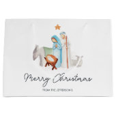 クリスマス出生マンガー抱き枕 ラージペーパーバッグ (正面)