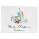 クリスマス出生マンガー抱き枕 ラージペーパーバッグ (裏面)