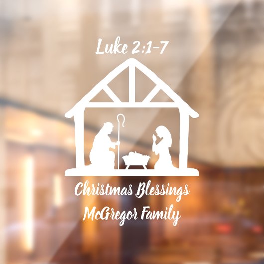 クリスマス出生マンガー聖なる書物、 経典ファミリー名 ウィンドウサイン (シート2)