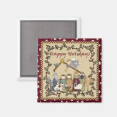 クリスマス出生マンガー マグネット (正面/裏面)