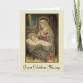 クリスマス出生メアリーイエスinマンガー シーズンカード (正面)