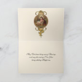 クリスマス出生ヴァージンメリーイエズエンジェルズホリド シーズンカード (内部)