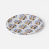 クリスマス出生安定シーンパターンホリデー ペーパープレート (アングル)