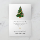 クリスマス出生宗教的なメッセージの追加 シーズンカード (内部)