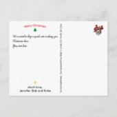 クリスマス出生宗教的なメッセージの追加 シーズンポストカード (裏面)