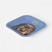 クリスマス出生崇拝ベビーイエス紙 ペーパープレート (傾斜あり)