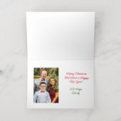 クリスマス出生折り箔グリーティングカード 箔グリーティングカード (内側レイダウン)