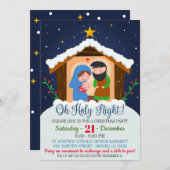 クリスマス出生招待状 招待状 (正面/裏面)