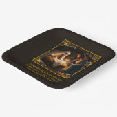 クリスマス出生神聖な家族宗教 ペーパープレート (傾斜あり)