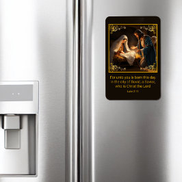 クリスマス出生神聖な家族宗教 マグネット