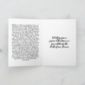 クリスマス出生聖なる書物、 経典グリーティングカード シーズンカード (内部)