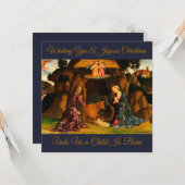 クリスマス出生聖家族の風景 カード (正面/裏面インサイチュ)