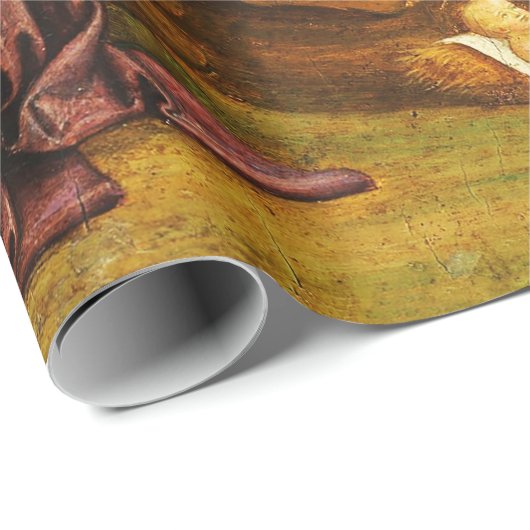 クリスマス出生聖家族の風景 ラッピングペーパー (ロールコーナー)