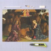 クリスマス出生聖家族の風景 薄葉紙 (クラフト)