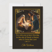 クリスマス出生聖家族カレンダー シーズンカード (正面)