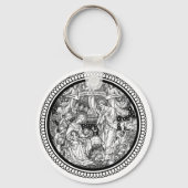 クリスマス出生誕生のイエズマリヨセフ キーホルダー (正面)