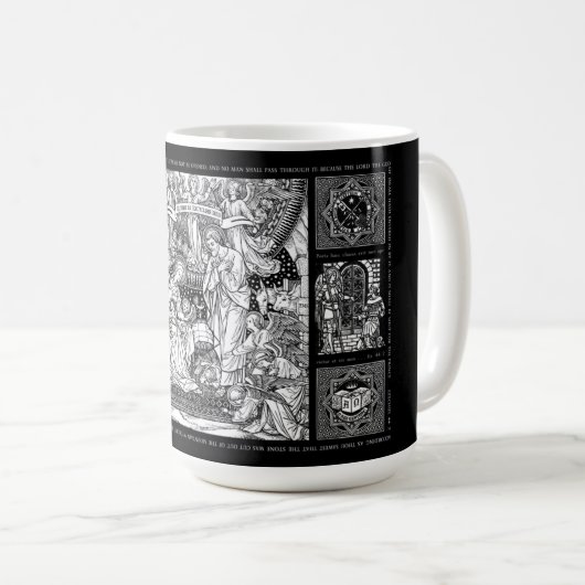 クリスマス出生誕生オブイエスマリア·ジョセフ コーヒーマグカップ (正面右)