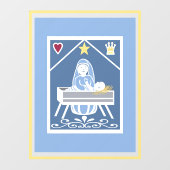 クリスマス出生 ウィンドウサイン (シート)