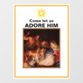 クリスマス出生 ウィンドウサイン (シート)