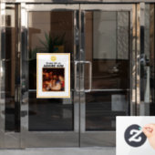 クリスマス出生 ウィンドウサイン (オフィスドア)