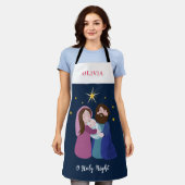 クリスマス出生 エプロン (着用した状態)