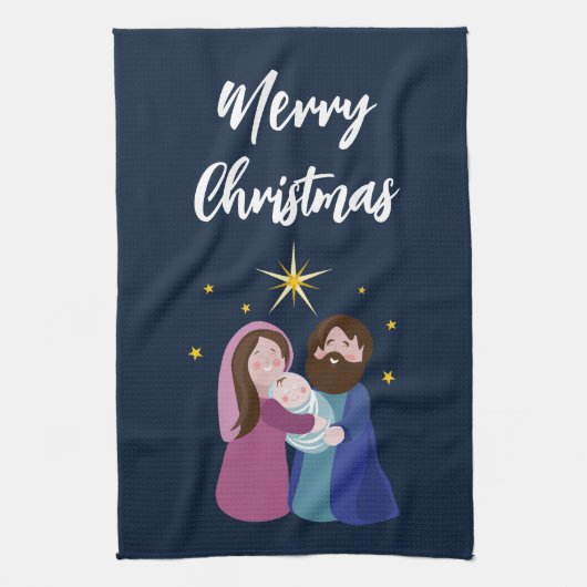 クリスマス出生 キッチンタオル (縦)