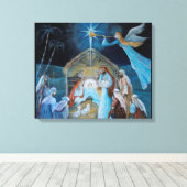 クリスマス出生 キャンバスプリント (インサイチュ (ウッドフロア))