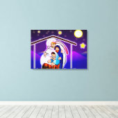 クリスマス出生 キャンバスプリント (インサイチュ (ウッドフロア))