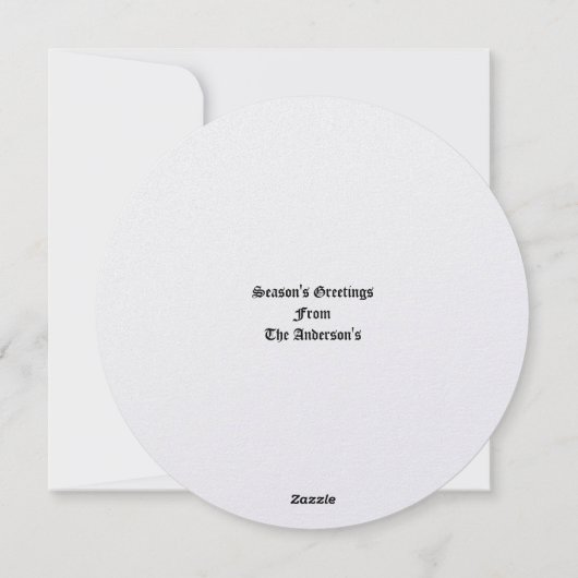 クリスマス出生 シーズンカード (裏面)