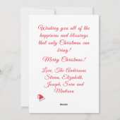 クリスマス出生 シーズンカード (裏面)