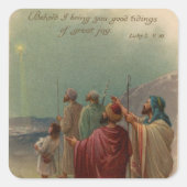 クリスマス出生 スクエアシール (正面)