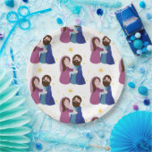 クリスマス出生 ペーパープレート (パーティー)