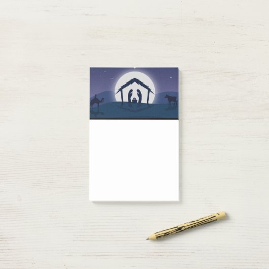 クリスマス出生 ポストイット (デスク上)