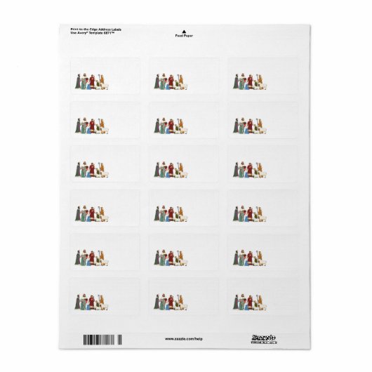 クリスマス出生 ラベル (フルシート)