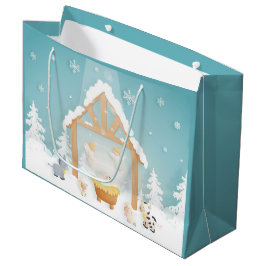 クリスマス出生 ラージペーパーバッグ